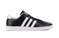 Buty męskie adidas BASELINE AW4617 - Czarno-białe, Rozmiar 41 1/3