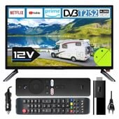 Telewizor SMART Android HD 19 cali WiFi BT DVBT2 S2 VGA HDMI USB 230V 12V