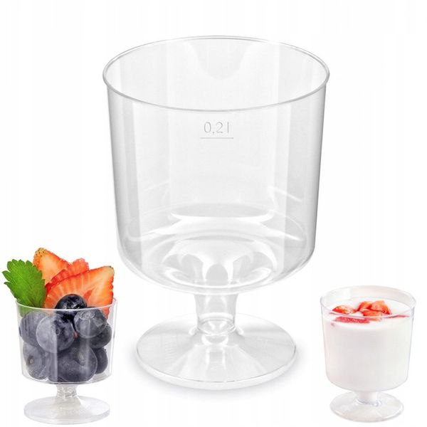 PUCHARKI DESEROWE KIELISZKI DO DESERÓW DRINKÓW DEGUSTACJI OKRĄGŁE 200ml 10 zdjęcie 10