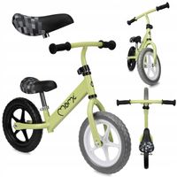 2 x ROWEREK BIEGOWY - MoMi FLEET ZIELONY - KOŁA EVA 12" REGULACJA LEKKI 2.3