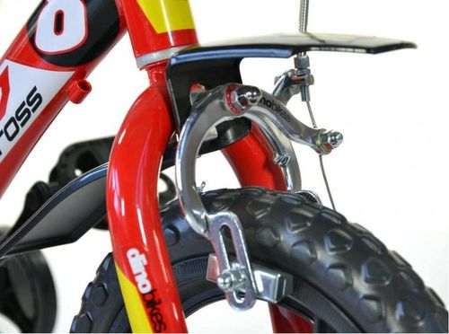 Rower dziecięcy Dino 123GLN czerwony 12" na Arena.pl