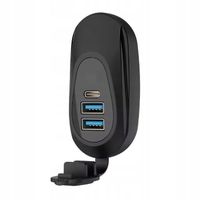 Ładowarka samochodowa 3x gniazdo QC+QC+PD M500