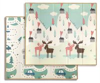 MILLY MALLY Mata piankowa składana Play Pastel Deer T1