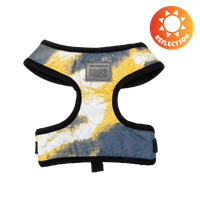 Regulowana uprząż z odblaskiem żółta 33~38-48~58cm 7-13 kg UNIQ PETS