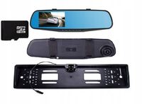 REJESTRATOR JAZDY KAMERA COFANIA W LUSTERKU 16GB