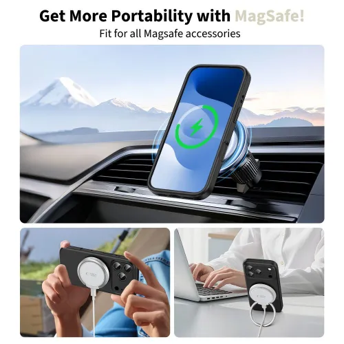 etui tech-protect basicmag magsafe na iphone 17 pro max - czarny mat na Arena.pl