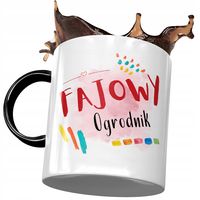 Kubek Czarny Dla Ogrodnika Fajowy Ogrodnik Kubek Z Nadrukiem Ze Zdjęciem