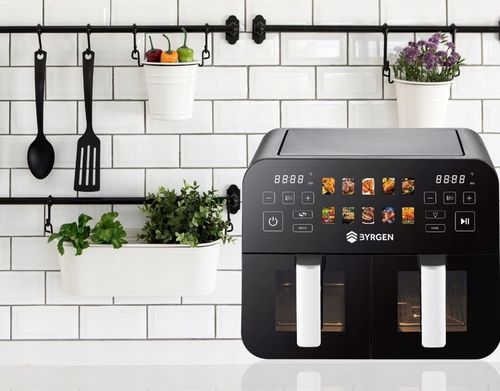 Frytkownica Beztłuszczowa Air Fryer BYRGEN 9L dwukomorowa 2400W na Arena.pl