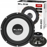 MOCNY GŁOŚNIK SAMOCHODOWY BASOWY WOOFER BLOW 140W 165mm 16,5cm 6.5"