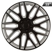 Kołpaki Dakar black / silver 15", 4 szt.