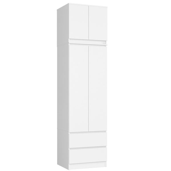 Nadstawka na szafę 60 cm - biała - 2 drzwi zdjęcie 5