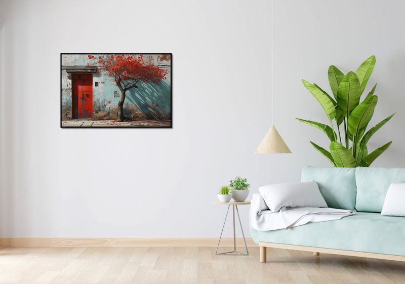 Plakat 91,5x61cm Widok Na Dawne zdjęcie 4