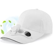 CZAPKA Z DASZKIEM SOLARNA ZASILANA SŁOŃCEM Z WIATRAKIEM CHŁODZĄCA 5 KOLORÓW