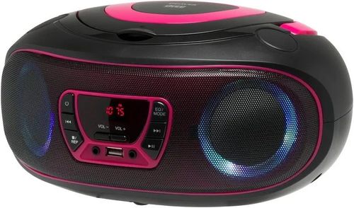 Radio FM Bluetooth BOOMBOX odtwarzacz CD efekty świetlne USB aux Jack 3.5mm na Arena.pl