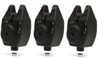 ZESTAW 3x SYGNALIZATOR WODOODPORNY WĘDKARSKI CZUJNIK DIODY LED + 3x BATERIA
