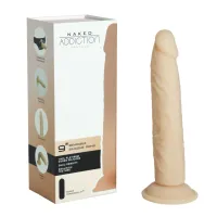 naked addiction bendable 22,8 cm vanilla silikonowy model z przyssawką