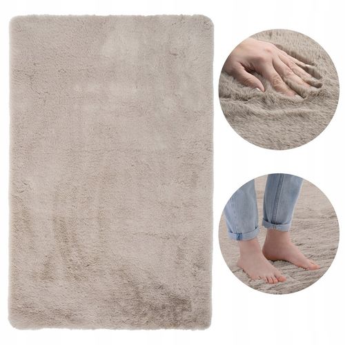 DYWAN PLUSZOWY MIĘCIUTKI RABBIT SHAGGY PLUSZ WŁOCHACZ FUTRO KRÓLIKA na Arena.pl