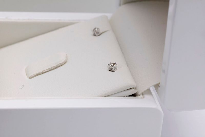 Emaga Złote kolczyki KBD0632 - Diament zdjęcie 5