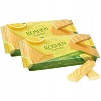 Roshen Wafle przekładane nadzieniem o smaku cytrynowym 216g x 2 sztuk