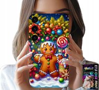 ETUI DO SAMSUNG GALAXY A16 4/5G - PIERNIK, CUKIERKOWE WZORY ŚWIĘTA + SZKŁO