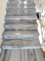 Schody z szarego kamienia 100x30 WYSOKI POŁYSK