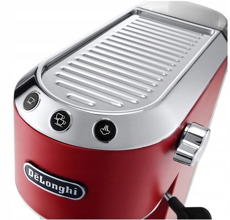 Ciśnieniowy Ekspres kolbowy do kawy spieniacz SLIM DeLonghi EC685.R (NK) na Arena.pl