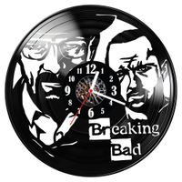 Zegar ścienny z płyty winylowej Breaking Bad 1472.14