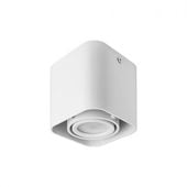 KWADRATOWA OPR GU10 90X90 RUCHOMA BIALA ALUMINIUM IP20 35W