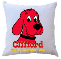 Poduszka z wkładem Clifford - Wielki Czerwony Pies