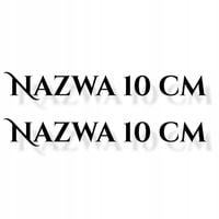 NAZWA NA ŁÓDŹ 2 SZT. Naklejki wodoodporne NAZWA PORTU łódkę jacht 10 cm