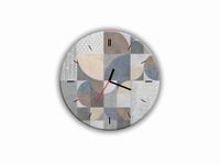 ZEGAR SZKLANY OKRĄGŁY - Kamienne płytki