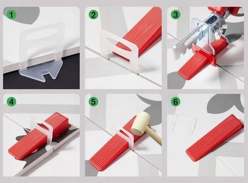 MOCNY ZESTAW SYSTEM POZIOMOWANIA PŁYTEK KLIPSY KLINY SZCZYPCE 2mm na Arena.pl