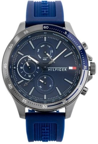 ZEGAREK MĘSKI TOMMY HILFIGER 1791721 BANK datownik niebieski +BOX +GRAWER na Arena.pl