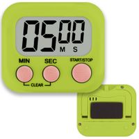 Minutnik stoper timer kuchenny na  magnes cyfrowy magnetyczny lcd zielony