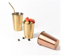 Zestaw KUBKÓW 6 szt - ZŁOTE - MEDZ - Home Decor