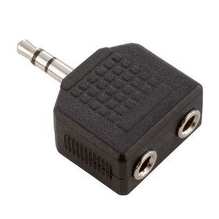 Adam Hall Connectors 7556, Adapter typu Y, 2 x jack stereo 3,5 mm żeński na jack stereo 3,5 mm męski