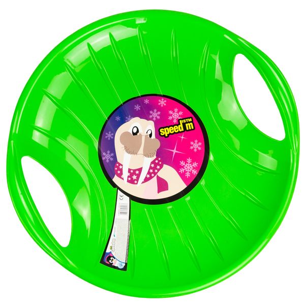 ŚLIZG OKRĄGŁY SANKI PLASTIKOWE JABŁUSZKO SPEED M zdjęcie 2