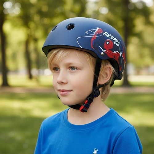 KASK DZIECIĘCY SPIDERMAN SPORTOWY ROWEROWY SPIDER-MAN ROZMIAR M 52-56 na Arena.pl