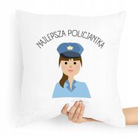 Poduszka Dla Policjanta Policjantki Najlepsza Z Nadrukiem Ze Zdjęciem