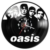Zegar ścienny z płyty winylowej Oasis 1095.14