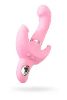 JOS Vibrator with clitoral stimulator JOS Twistme, silicone, pink, 19.5 cm