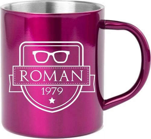 Kubek metalowy z grawerem PREZENT dla par iminiem na Arena.pl