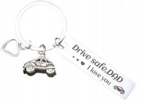 Breloczek Samochodowy Prowadź Bezpiecznie Tato, Kocham Cię! Prezent Amulet