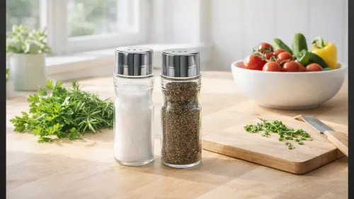 Solniczka pieprzniczka szklana pojemnik przyprawnik na przyprawy kuchenny na Arena.pl