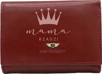 Portfel damski skórzany z GRAWEREM prezent TWÓJ NAPIS dla mamy
