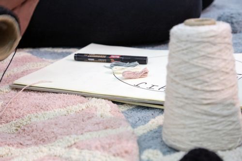 Dywan Bawełniany Round ABC Vintage Nude Natural Ø150 cm na Arena.pl