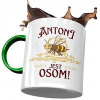 Kubek Zielony Dla Antoniego Antka Kolegi Prezent Z Nadrukiem Ze Zdjęciem