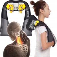 Masażer karku Shiatsu Ostukiwanie - Oklepywanie Poduszka masująca 3D 2w1