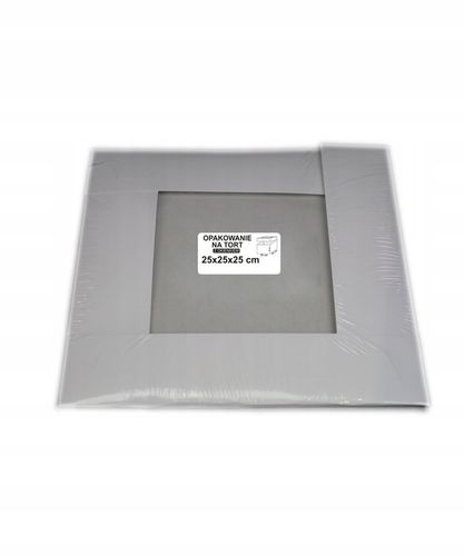 Pudełko Karton na TORT z Okienkiem 5 szt. 25x25x25 na Arena.pl
