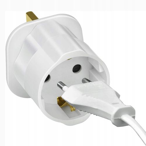 2x Adapter gniazdka EU na UK Dubaj Malta Cypr Emiraty Katar z na Arena.pl